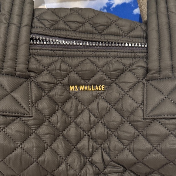 EUC - MZ Wallace Medium Sutton Tote in Dark Gray - Picture 8 of 9